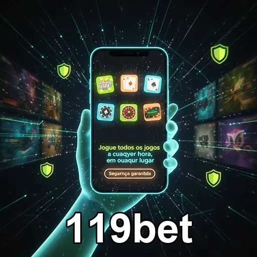 Imagem destaca compatibilidade completa no casino mobile 119bet