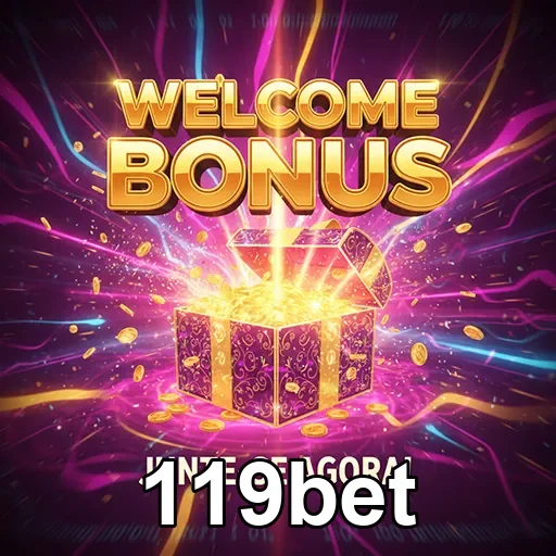 Imagem promocional de bônus no 119bet, destaque para o site 119bet e ofertas especiais de apostas.